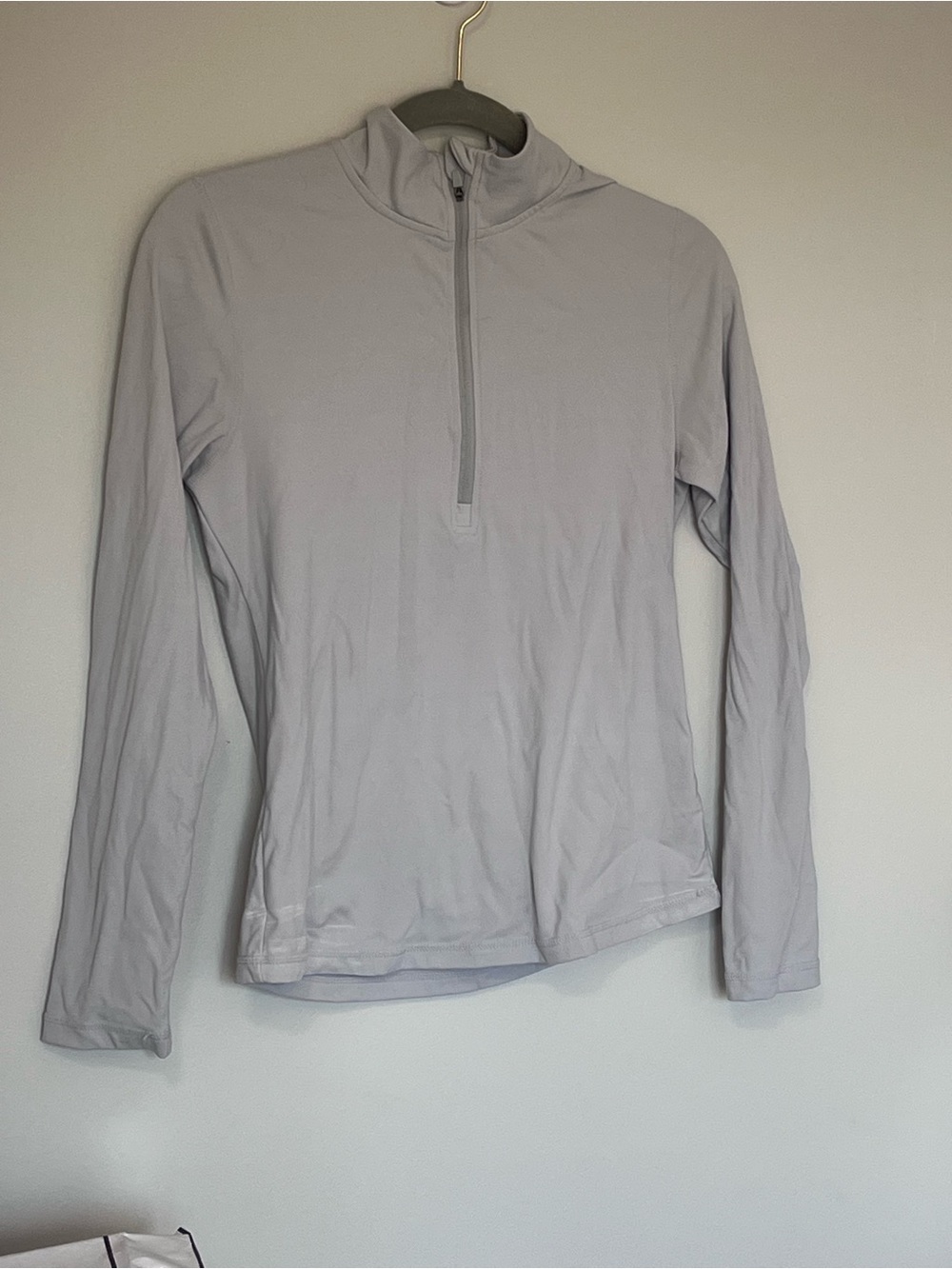 Yogalicious white/light grey half zip